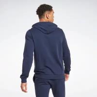 Толстовка Reebok для мужчин, Размер:L, Цвет:синий, Модель:REEBOK IDENTITY SMALL LOGO FT HOODIE