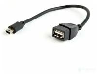 Кабель miniUSB 0.15м Bion BXP-A-OTG-AFBM-002 круглый черный