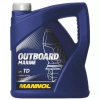 Полусинтетическое моторное масло Mannol Outboard Marine, 4 л