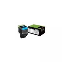 Картридж Lexmark 70C8HCE, 3000 стр, голубой