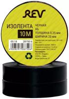 Изолента ХБ черная 125г 0,35х20мм 10м Profi, REV