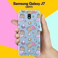 Силиконовый чехол на Samsung Galaxy J7 (2017) Коты-русалки / для Самсунг Галакси Джей 7 2017