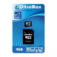 Карта памяти OltraMax microSDHC Class 6 + SD adapter