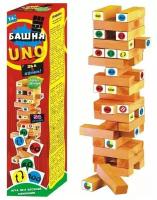 Настольная игра Дженга Падающая башня "УНО башня"