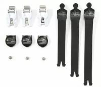 Стрепы к мотоботам с застежками Fox Comp Strap Kit/Buckle/Pass (Black/Red, OS, 2022 (27350-017-OS))