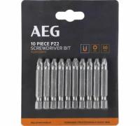 Биты AEG 10шт.РZ2x50mm ASDPZ25010 4932479508