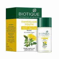 DANDELION YOUTH Anti-Ageing Serum, Biotique (одуванчик Антивозрастная сыворотка для лица, для всех типов кожи, Биотик), 40 мл