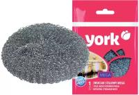 Мочалка для посуды York "Мега", металлическая, 11*4см, 1 шт