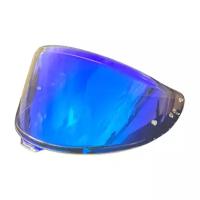 Визор для мото шлема мотоциклиста Shoei NXR2 на мотоцикл скутер мопед квадроцикл, прозрачный синий