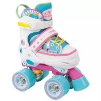 Роликовые коньки HUDORA Rollschuh Skate Wonders, 22036, р. 28 – 31, белый/голубой/розовый