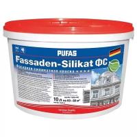 Краска силикатная PUFAS Fassaden-Silikat ФС матовая прозрачный 10 л 15.06 кг
