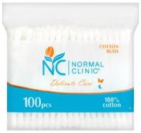 NORMAL cliniс Ватные палочки Delicate Care ZIP упаковка 100шт