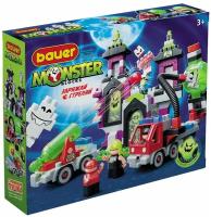 Конст-р Monster blocks, дом с привидениями, пушкой, машиной, 3-мя охотниками, 219 эл Бауер 824