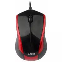 Мышь A4TECH N-400-2 USB Black+Red