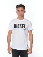 DIESEL Футболка Белая логотип (S)