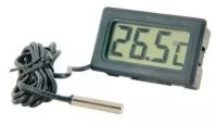 Термометр цифровой с выносным датчиком (кабель 1м, батарейки в комплекте)