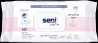 Seni Care Sensitive / Сени Кейр Сенситив - влажные салфетки для чувствительной кожи, 68 шт