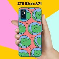 Силиконовый чехол на ZTE Blade A71 Земля / для ЗТЕ Блейд А71