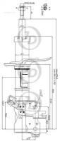 Стойка газомасляная передняя левая /339197/ Jd JAS0305
