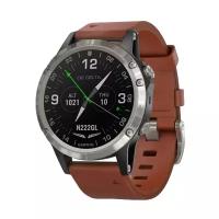 Умные часы Garmin D2 Delta с кожаным ремешком