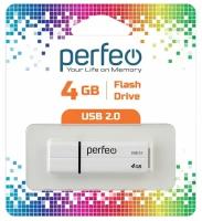 USB Флеш Perfeo 4GB белый PF-C01G2W004