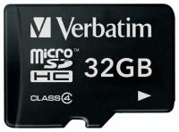 Карта памяти microSDHC Verbatim 32Gb class4 44008