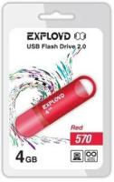 USB флэш-накопитель (EXPLOYD 4GB-570-красный)