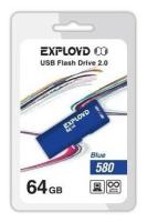 USB флэш-накопитель (EXPLOYD 64GB-580-синий)