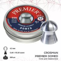 Пуля пневм. "Crosman Premier Domed", 4,5 мм, 10,5 гран (500 шт.) (12 в упаковке). 6-LUM77