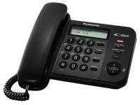 Телефон проводной Panasonic KX-TS2356RUB чёрный