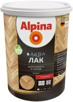 Лак акриловый Alpina аква паркетный глянц. 0,9 л (1/6) "