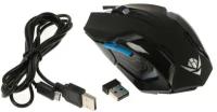 Nakatomi Мышь Nakatomi MROG-20UR Gaming, игровая, беспроводная, аккумуляторная, USB, чёрная