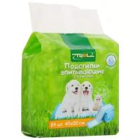 Пеленки для собак впитывающие Triol 30551001/30551002 50х40 см 24 шт. 50 см 40 см голубой