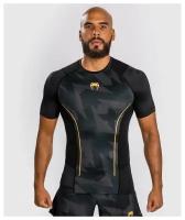 Рашгард с коротким рукавом Venum Razor Black/Gold (XXL)