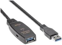 Кабель-адаптер USB3.0-repeater, удлинительный активный Af> 15м Aopen/qust