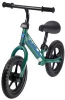 Беговел "Слайдер" пластиковые колеса 12 дюймов, стальная рама, регулируемые руль и сиденье, зеленый