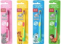 Набор из 3 штук Зубная щетка SPLAT Kids 1шт для детей от 2 до 8 лет