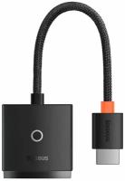 Адаптер-переходник Baseus Lite Series Adapter HDMI to VGA (3.5 mm Aux Port & Micro USB Power Input) Black (WKQX010101)