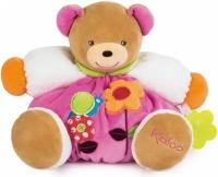 Мишка Kaloo 9632006 мягкая игрушка Large Pink Flower Chubby Bear 30 см Франция