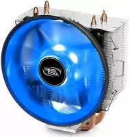 Кулер DEEPCOOL GAMMAXX300B LGA1366/1156/55/51/50/775/FM2/+/FM1/AM3/+/AM2/+/AM4 (24шт/кор, TDP 130Вт, PWM, Blue Led, 3 тепл. трубки прямого контакта,12