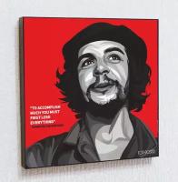Картина постер Эрнесто Че Гевара в стиле ПОП-АРТ в рамке с креплением / Портрет / Top Poster