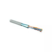 Кабель витая пара F/UTP 5e кат. 4 пары Hyperline FUTP4-C5E-S24-IN-PVC-GY-305 24AWG(0.51 мм), медь, одножильный (solid), внутренний, PVC, серый, уп/305