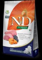 Сухой корм для щенков N&D GF Pumpkin Lamb & Blueberry PUPPY medium&maxi беззерновой, 2,5 кг
