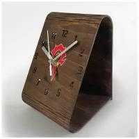 Настольные часы из дерева, цвет венге, яркий рисунок игры world of warcraft wow варкрафт орда - 95
