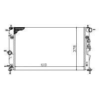 Радиатор MILES ACRM060 для Opel Vectra