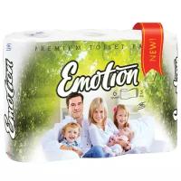 Туалетная бумага Мягкий знак Emotion Family белая трехслойная