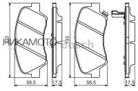 BOSCH 0986494563 Колодки тормозные дисковые передние