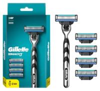 Бритвенный станок Gillette Mach3 с 5 сменными кассетами