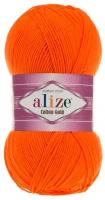 Пряжа Alize Cotton Gold, 55 % хлопок, 45 % акрил, 100 г, 330 м, 5 шт., 37 оранжевый 330 м