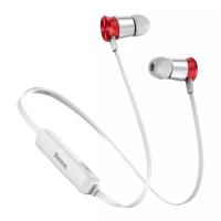 Беспроводные наушники Baseus S07, silver/red